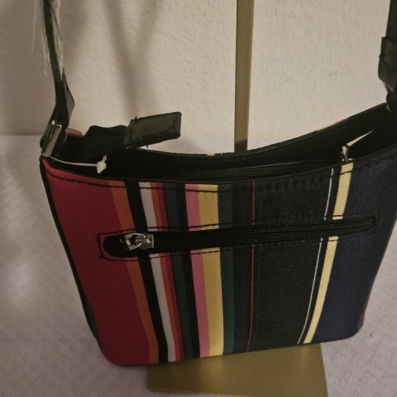 Striped Multicolor Shoulder Bag - Picture 8 of 11